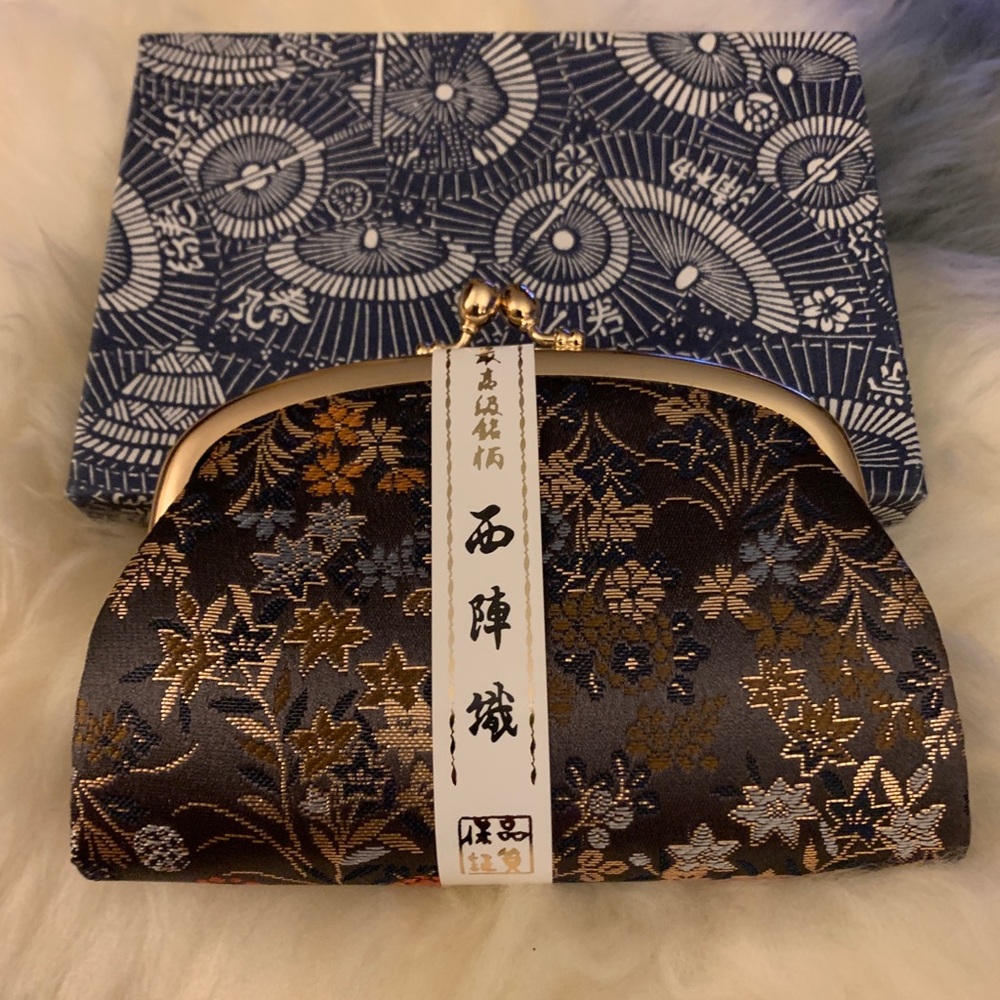 Japanese handmade silk coin wallet